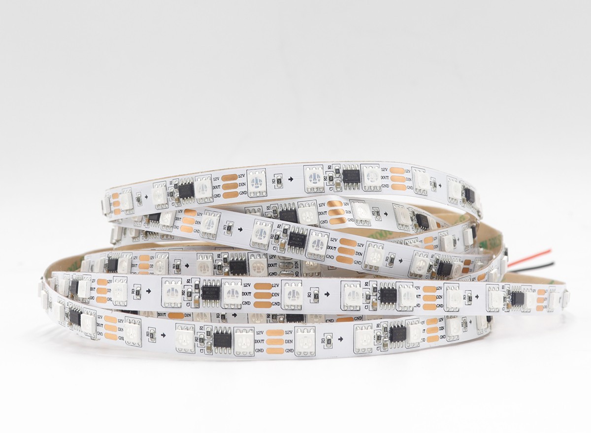 DC12V WS2811 5050 RGB LED Strip 60LEDs 20Pixels Addressable Full Color 10mm,Whymelighting – Pro LED Strips & Diffused Blocks, Factory Direct,DC12V WS2811 5050 RGB LED Strip 60LEDs 20Pixels Addressable Full Color 10mm