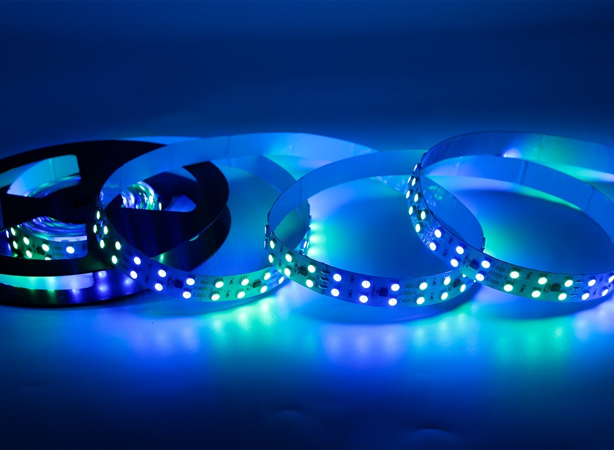 DC12V 20mm Double-Row Addressable LED Strip SMD 5050 RGB UCS2903 IC 120 LED,Whymelighting – Pro LED Strips & Diffused Blocks, Factory Direct,DC12V 20mm Double-Row Addressable LED Strip SMD 5050 RGB UCS2903 IC 120 LED