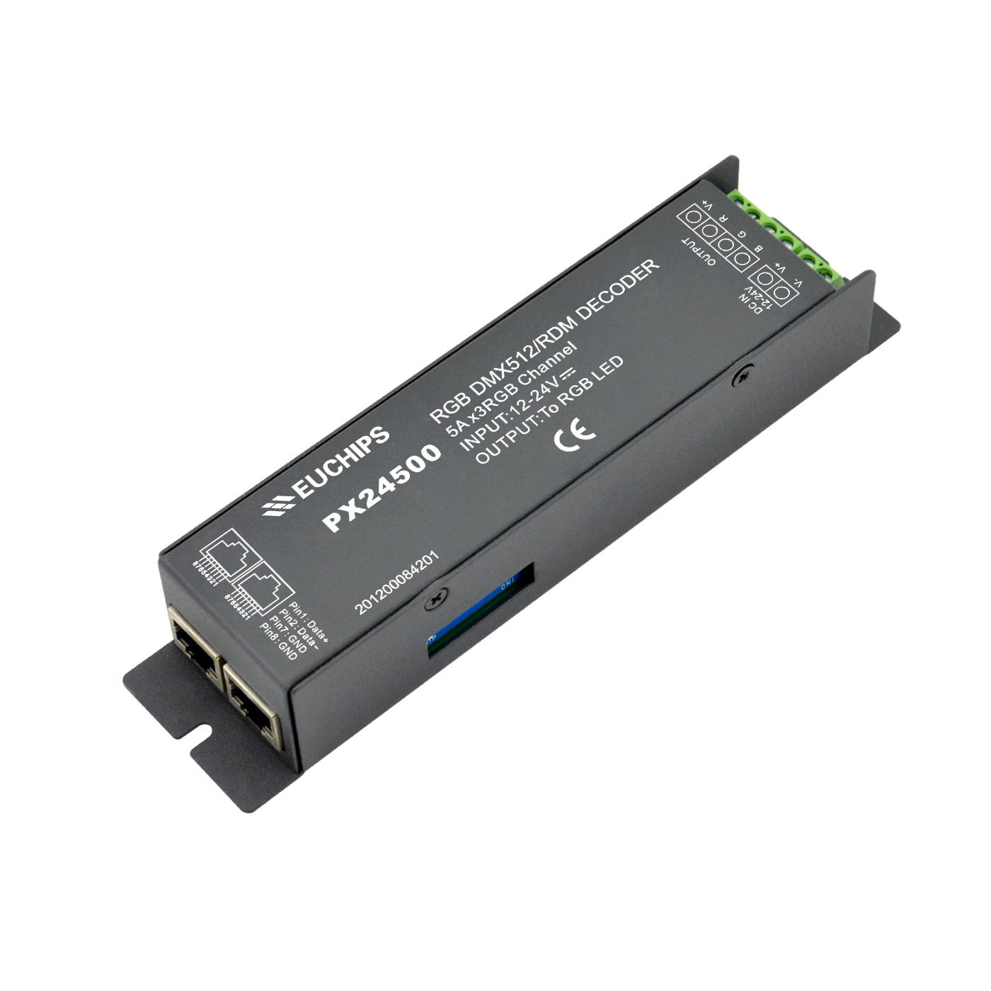 5A*3ch Constant Voltage DMX Decoder PX24500,Whymelighting – Pro LED Strips & Diffused Blocks, Factory Direct,5A*3ch Constant Voltage DMX Decoder PX24500