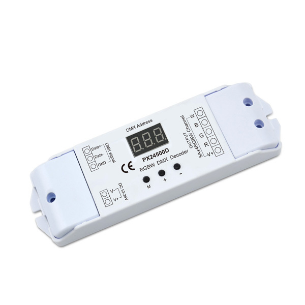 5A*4ch 240~480W 12-24VDC Connector Button Constant Voltage DMX Decoder PX24500D,Whymelighting – Pro LED Strips & Diffused Blocks, Factory Direct,5A*4ch 240~480W 12-24VDC Connector Button Constant Voltage DMX Decoder PX24500D
