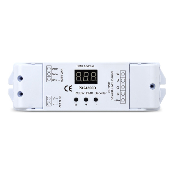 5A*4ch 240~480W 12-24VDC Connector Button Constant Voltage DMX Decoder PX24500D,Whymelighting – Pro LED Strips & Diffused Blocks, Factory Direct,5A*4ch 240~480W 12-24VDC Connector Button Constant Voltage DMX Decoder PX24500D