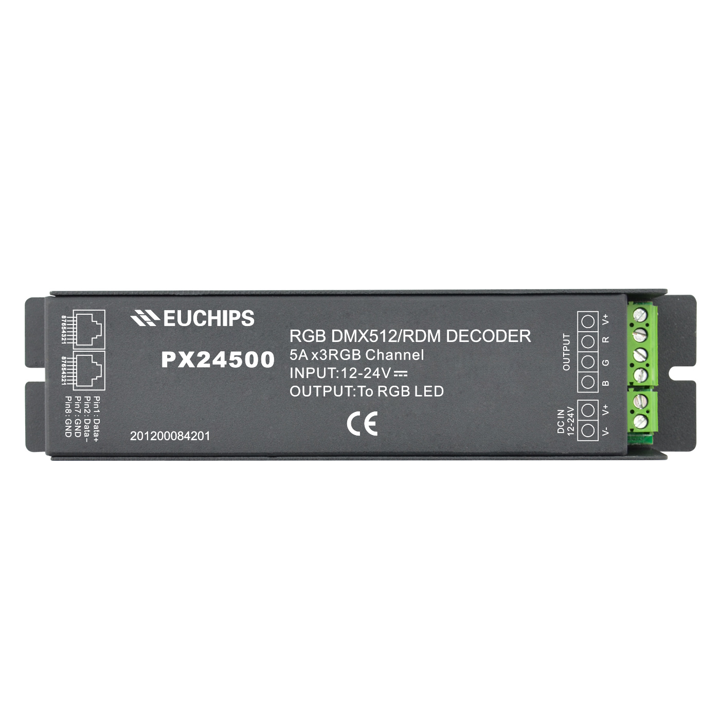 5A*3ch Constant Voltage DMX Decoder PX24500,Whymelighting – Pro LED Strips & Diffused Blocks, Factory Direct,5A*3ch Constant Voltage DMX Decoder PX24500