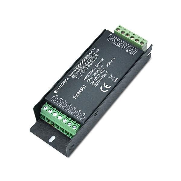 5A*4ch 240~480W 12-24VAC Connector DIP Switch CV DMX Decoder PX24504,Whymelighting – Pro LED Strips & Diffused Blocks, Factory Direct,5A*4ch 240~480W 12-24VAC Connector DIP Switch CV DMX Decoder PX24504