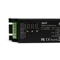 D4-P 4-Channel DMX512 & RDM Decoder LED Controller, 12-48VDC,Whymelighting – Pro LED Strips & Diffused Blocks, Factory Direct,D4-P 4-Channel DMX512 & RDM Decoder LED Controller, 12-48VDC