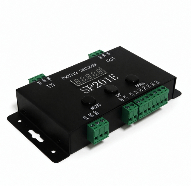 SP201E DMX512 to SPI Decoder & Standalone LED Controller,Whymelighting – Pro LED Strips & Diffused Blocks, Factory Direct,SP201E DMX512 to SPI Decoder & Standalone LED Controller
