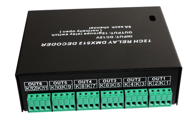 12CH DMX512 Relay Decoder DC12V 10A DMX Relay Switch Pack with XLR RJ45,Whymelighting – Pro LED Strips & Diffused Blocks, Factory Direct,12CH DMX512 Relay Decoder DC12V 10A DMX Relay Switch Pack with XLR RJ45