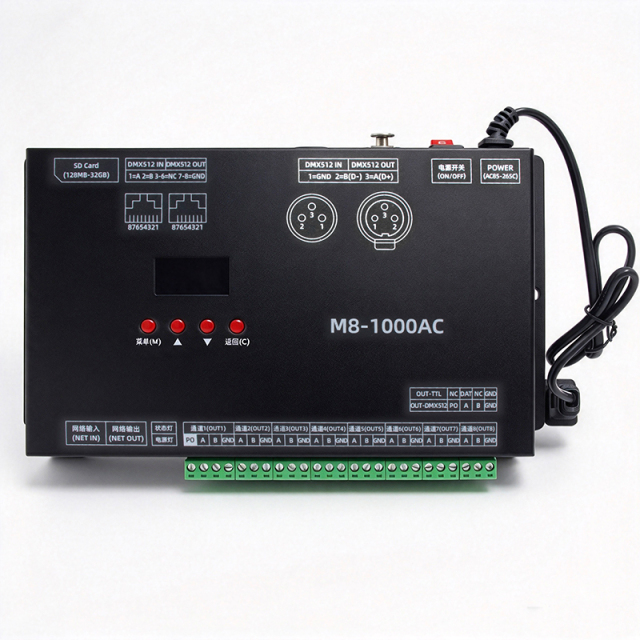M8-1000C Magic Color LED Pixel Controller DC5-24V SPI RGBIC Programmable Controller,Whymelighting – Pro LED Strips & Diffused Blocks, Factory Direct,M8-1000C Magic Color LED Pixel Controller DC5-24V SPI RGBIC Programmable Controller