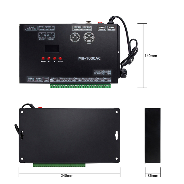 M8-1000C Magic Color LED Pixel Controller DC5-24V SPI RGBIC Programmable Controller,Whymelighting – Pro LED Strips & Diffused Blocks, Factory Direct,M8-1000C Magic Color LED Pixel Controller DC5-24V SPI RGBIC Programmable Controller