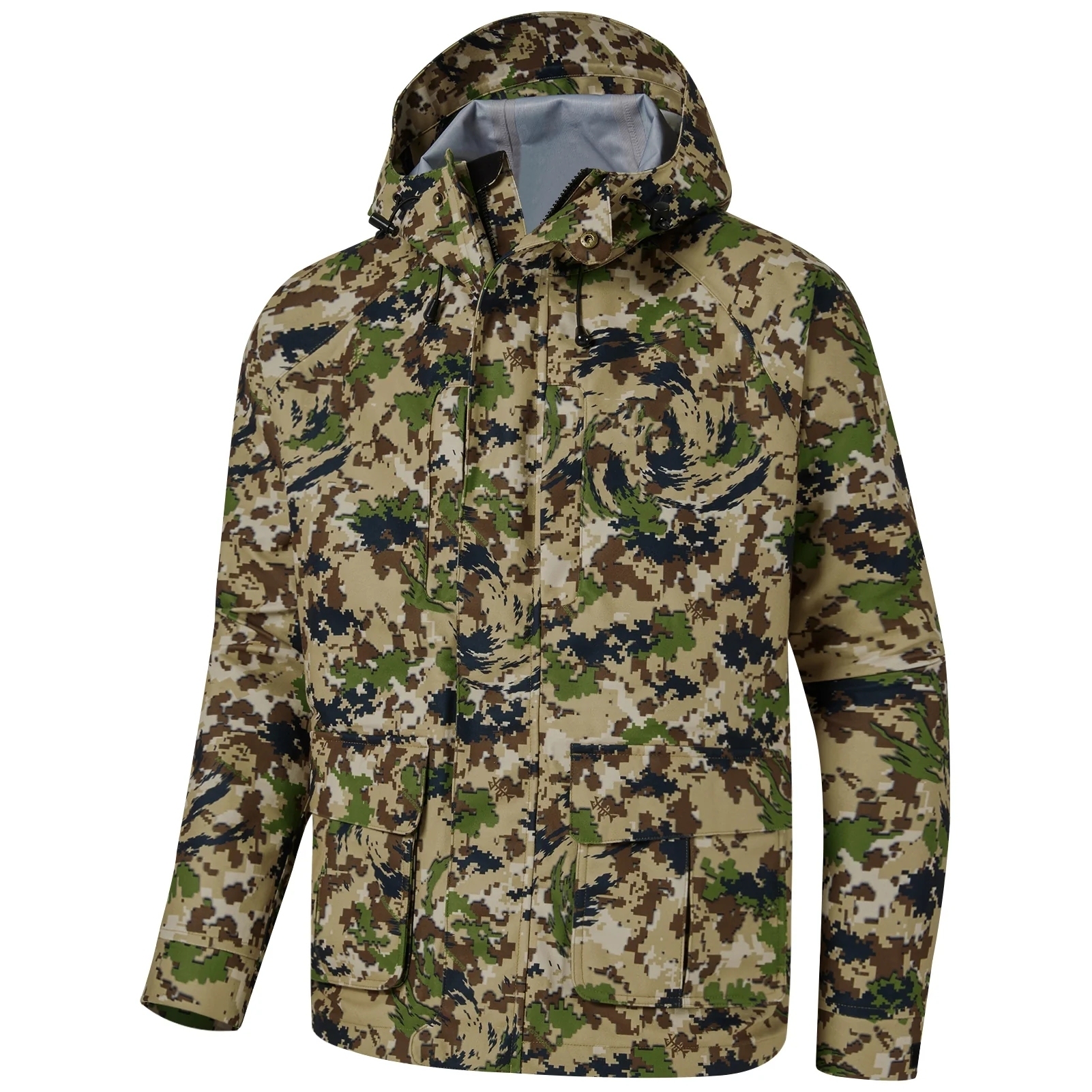 Highly Recommended Waterproof Breathable Windproof Print Hoodie Camping Nylon Ripstop Outdoor Hunting Security Silence Jacket,Yingjieli,Highly Recommended Waterproof Breathable Windproof | Custom...