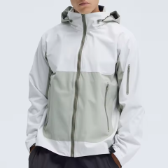 Casual Men's Plus Size Breathable Autumn Waterproof Jacket with Zipper Closure Stand Collar Lightweight Outdoor DWR,Yingjieli,Casual Men's Plus Size Breathable Autumn Waterproof | Custom...