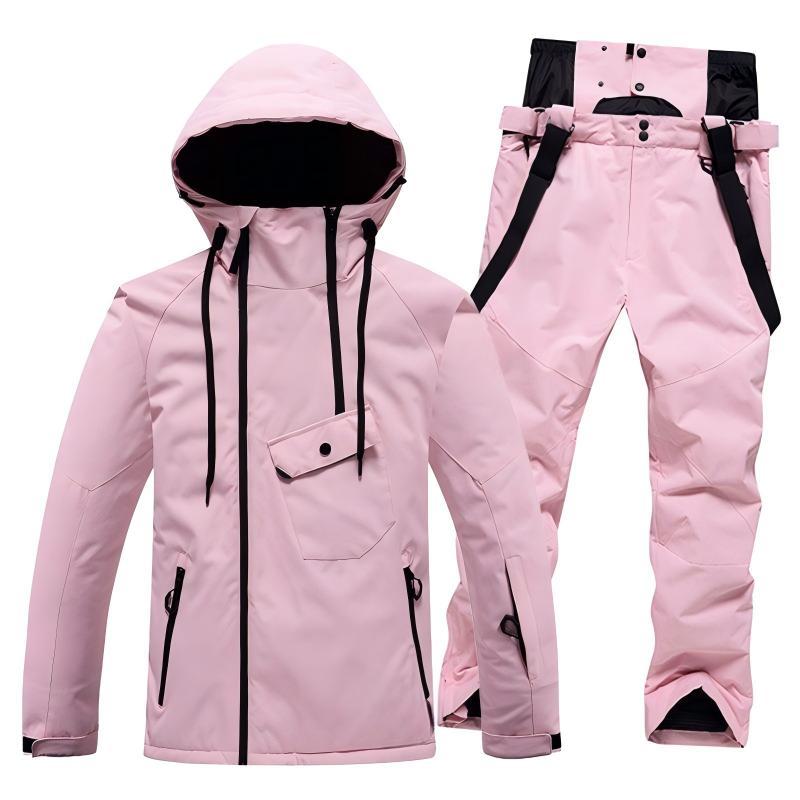 Unisex Winter Warm Ski Suit Waterproof Breathable Jacket Bib Pants Set Windproof Taped Seams Snowboarding Clothing Workwear,Yingjieli,Unisex Winter Warm Ski Suit Waterproof Breathable | Custom Hiking...