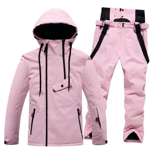 Unisex Winter Warm Ski Suit Waterproof Breathable Jacket Bib Pants Set Windproof Taped Seams Snowboarding Clothing Workwear,Yingjieli,Unisex Winter Warm Ski Suit Waterproof Breathable | Custom Hiking...