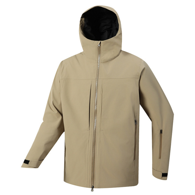 Unisex Hooded Ski Jacket with Customizable Zipper, Waterproof, Windproof, Warm for Winter Outdoor Sports, Mountain Hiking,Yingjieli,Unisex Hooded Ski Jacket with Customizable Zipper, | Custom Ski...
