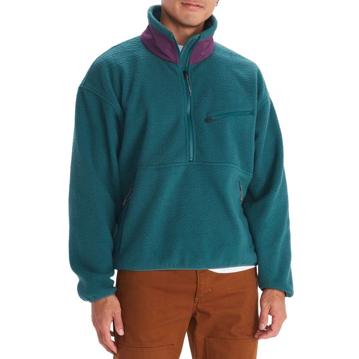 Custom Logo Men's Recycled Polar Fleece Jacket for Winter Autumn Soft Sherpa Fleece Pullover Jackets Half-zip Opening,Yingjieli,Custom Logo Men's Recycled Polar Fleece Jacket for | Custom...
