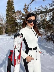 Custom High-quality Women's Ski Suit with Breathable Windproof Plus Size Waterproof Snowwear and Zipper Closure,Yingjieli,Custom High-quality Women's Ski Suit with Breathable | Custom...