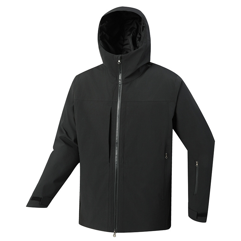 Unisex Hooded Ski Jacket with Customizable Zipper, Waterproof, Windproof, Warm for Winter Outdoor Sports, Mountain Hiking,Yingjieli,Unisex Hooded Ski Jacket with Customizable Zipper, | Custom Ski...