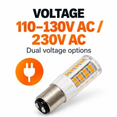 Ba15d Led Bulb AC 120V 3.5W Dimmable - CR45LED,MY SHOP,Ba15d Led Bulb AC 120V 3.5W Dimmable - CR45LED