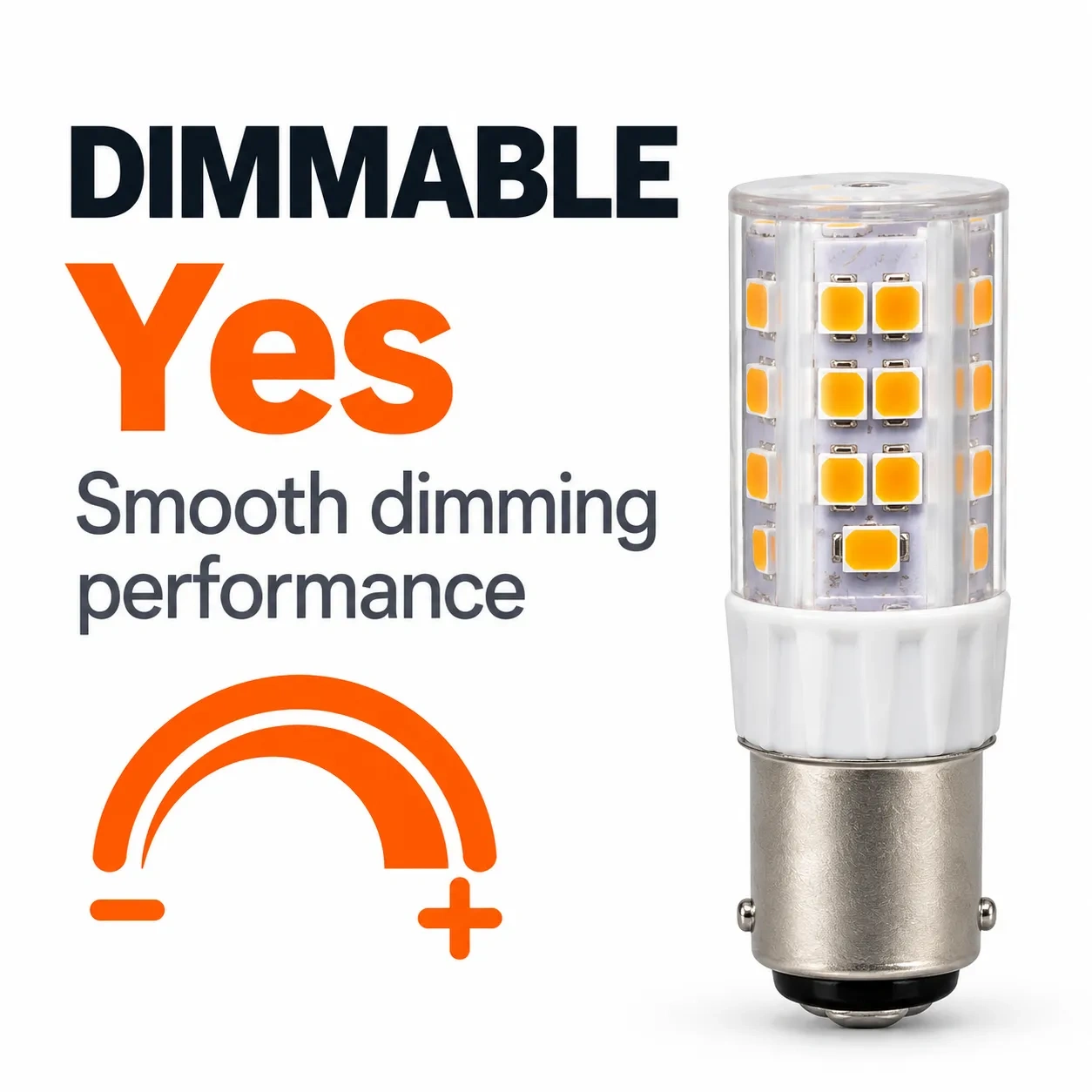 Ba15d Led Bulb AC 120V 3.5W Dimmable - CR45LED,MY SHOP,Ba15d Led Bulb AC 120V 3.5W Dimmable - CR45LED