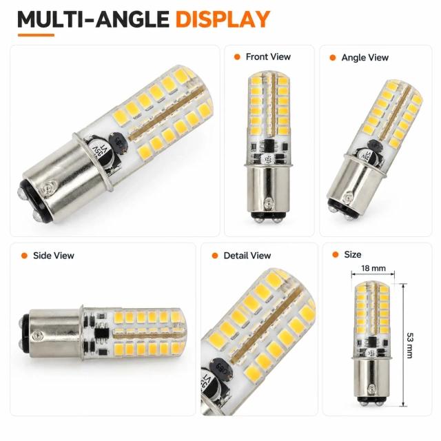 Ba15d Led Bulb AC_DC 12V 2.2W - 48LED,MY SHOP,Ba15d Led Bulb AC_DC 12V 2.2W - 48LED