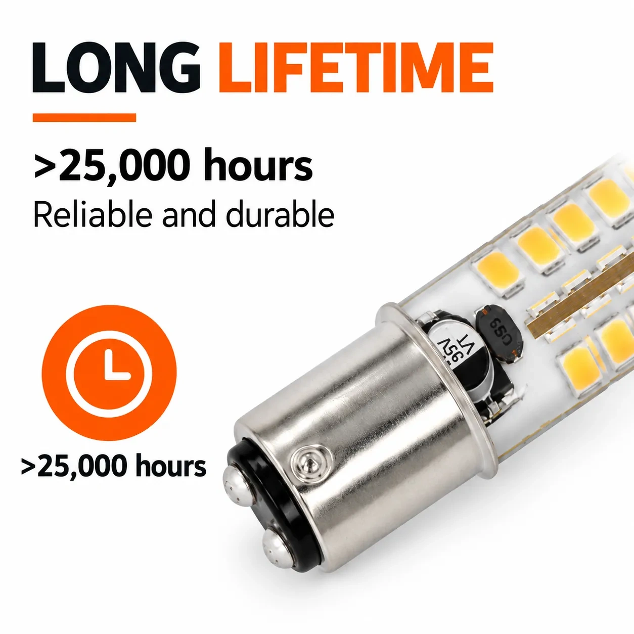 Ba15d Led Bulb AC_DC 12V 2.2W - 48LED,MY SHOP,Ba15d Led Bulb AC_DC 12V 2.2W - 48LED