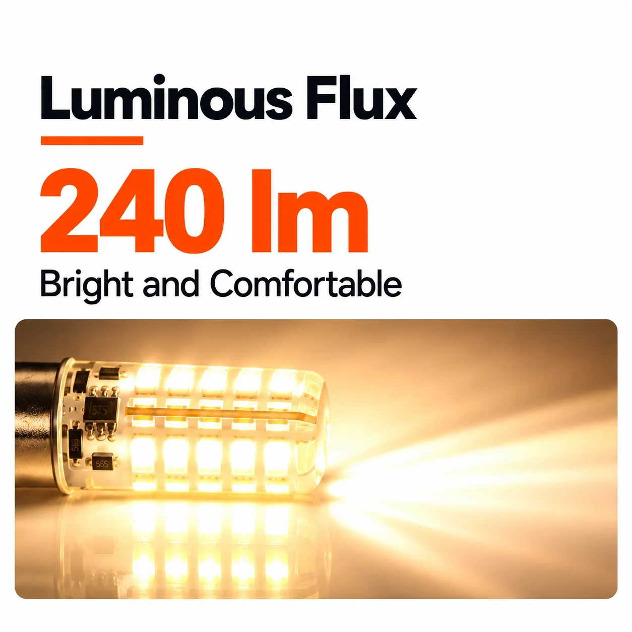 Ba15d Led Bulb AC_DC 12V 2.2W - 48LED,MY SHOP,Ba15d Led Bulb AC_DC 12V 2.2W - 48LED