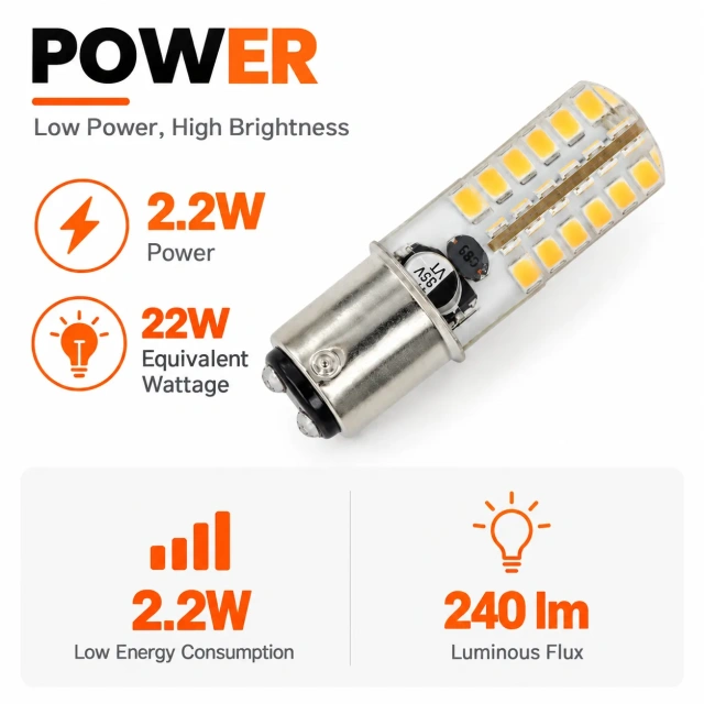 Ba15d Led Bulb AC_DC 12V 2.2W - 48LED,MY SHOP,Ba15d Led Bulb AC_DC 12V 2.2W - 48LED
