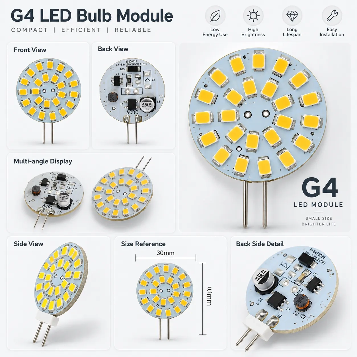 G4 Led Bulb DC 10-30V 2W – G4-B24LED,MY SHOP,G4 Led Bulb DC 10-30V 2W – G4-B24LED