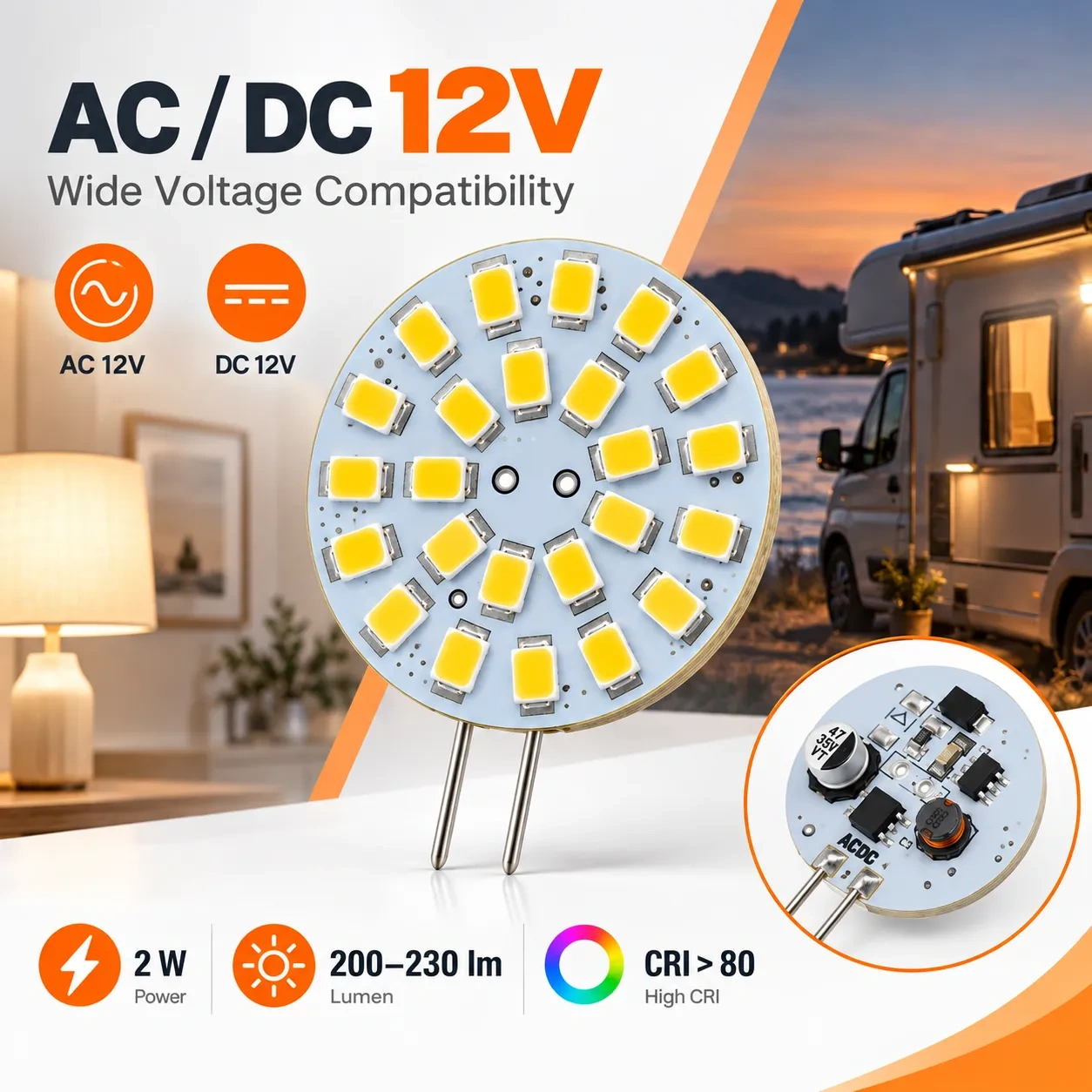 G4 Led Bulb DC 10-30V 2W – G4-B24LED,MY SHOP,G4 Led Bulb DC 10-30V 2W – G4-B24LED