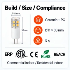 G4 Led Bulb AC_DC 12V 1.5W – G4-CR2,MY SHOP,G4 Led Bulb AC_DC 12V 1.5W – G4-CR2