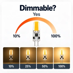 G4 Led Bulb DC 12V 1.5W Dimmable COB – G4-D02,MY SHOP,G4 Led Bulb DC 12V 1.5W Dimmable COB – G4-D02