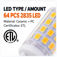G9 Led Bulb AC 120V 4.5W Dimmable – G9-CR64LED,MY SHOP,G9 Led Bulb AC 120V 4.5W Dimmable – G9-CR64LED