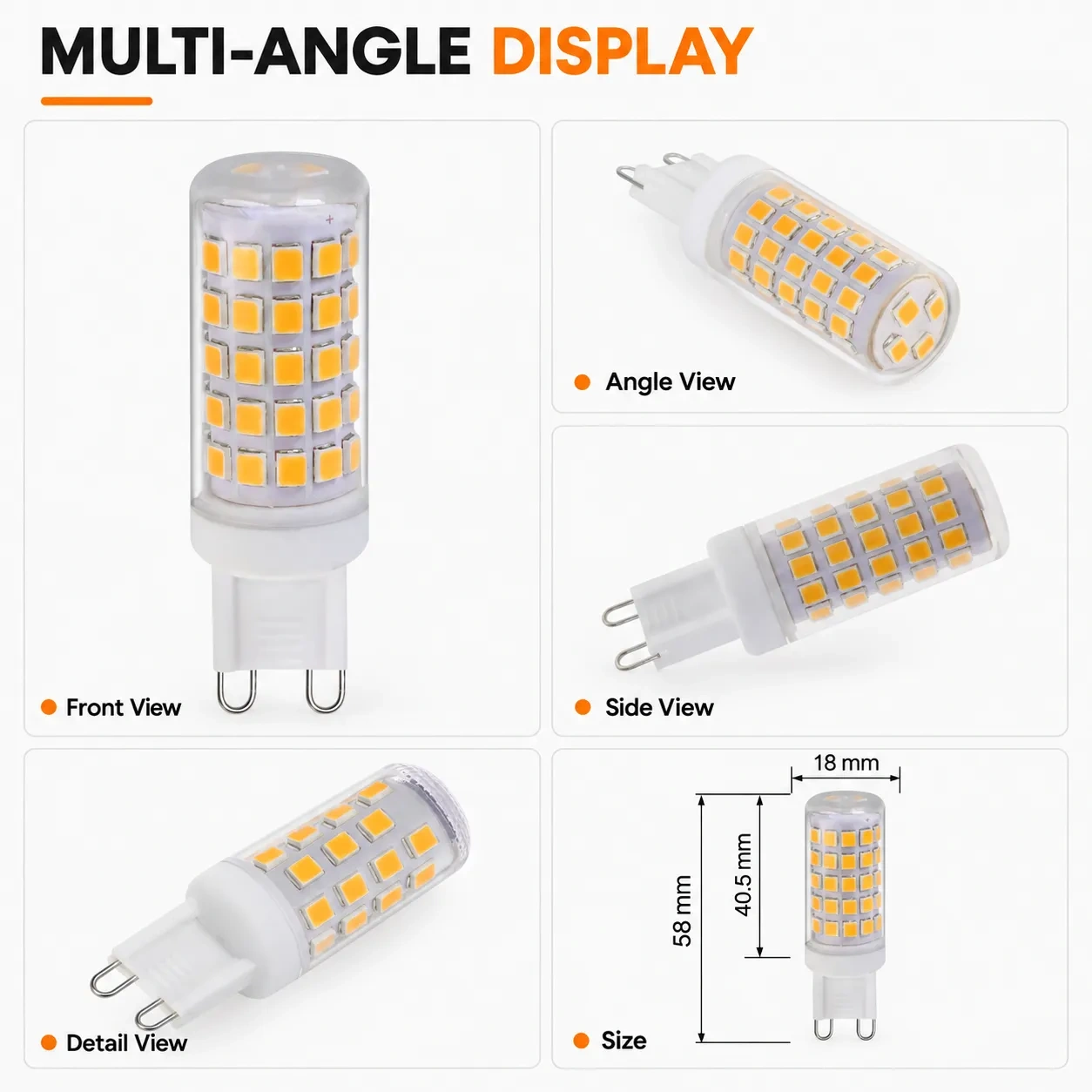 G9 Led Bulb AC 120V 4.5W Dimmable – G9-CR64LED,MY SHOP,G9 Led Bulb AC 120V 4.5W Dimmable – G9-CR64LED