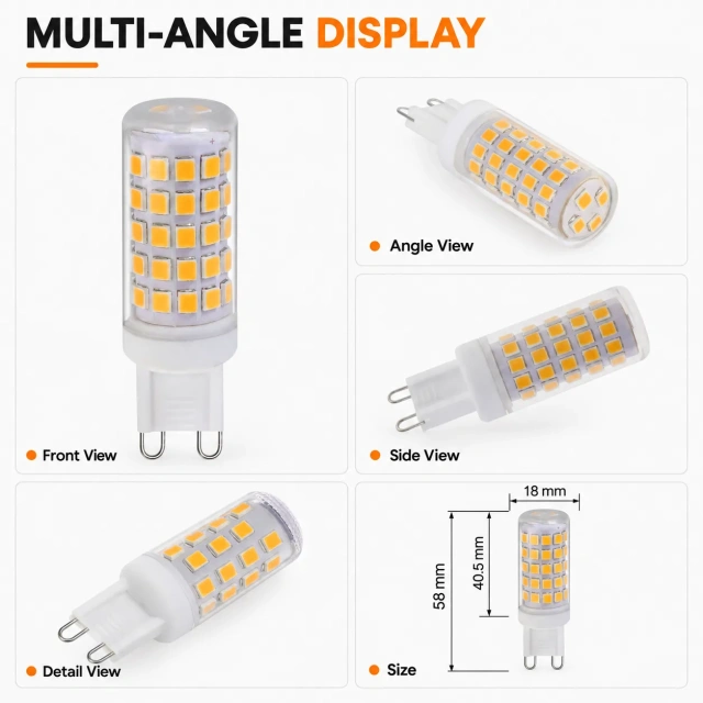 G9 Led Bulb AC 120V 4.5W Dimmable – G9-CR64LED,MY SHOP,G9 Led Bulb AC 120V 4.5W Dimmable – G9-CR64LED