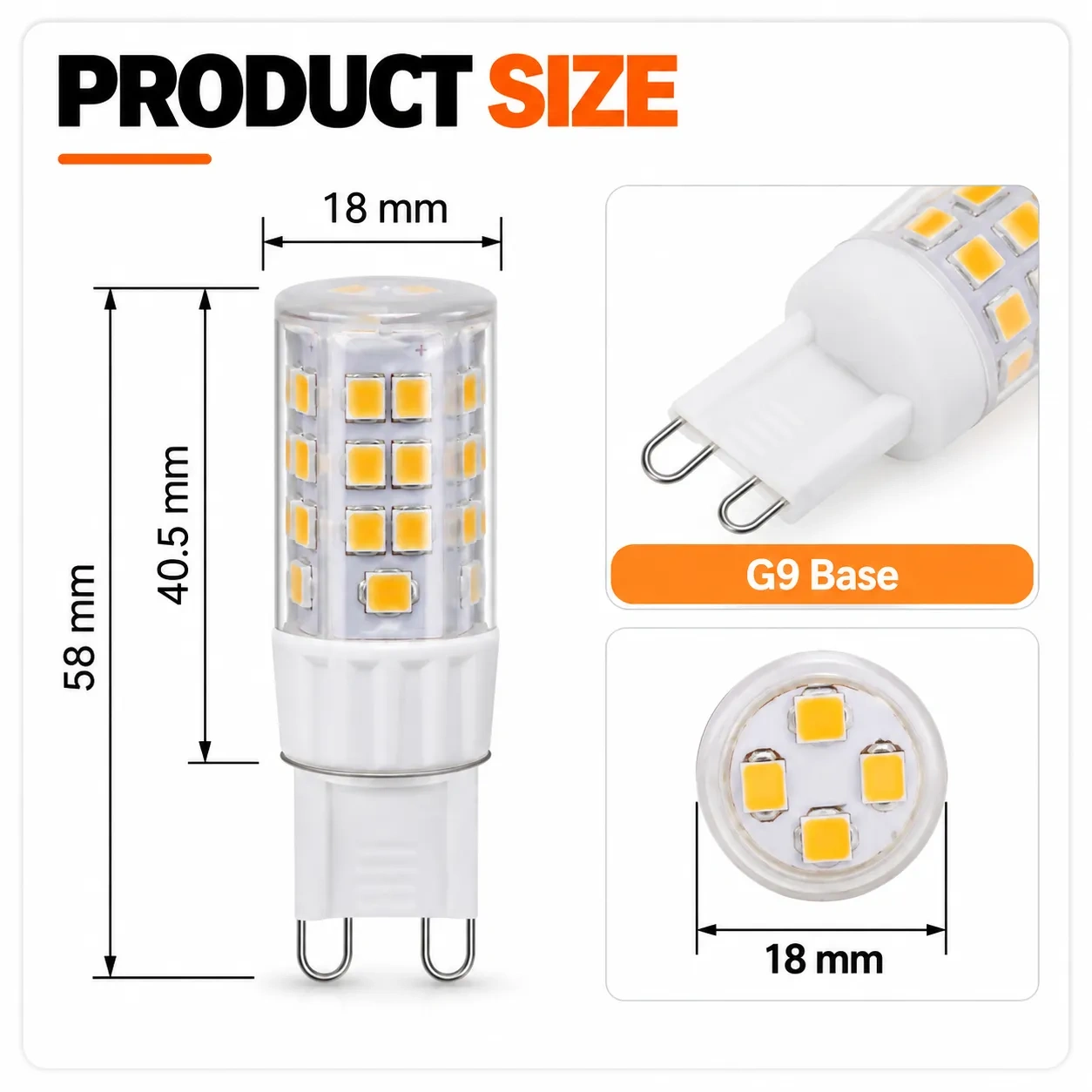 G9 Led Bulb AC 120V 4.5W Dimmable – G9-CR64LED,MY SHOP,G9 Led Bulb AC 120V 4.5W Dimmable – G9-CR64LED
