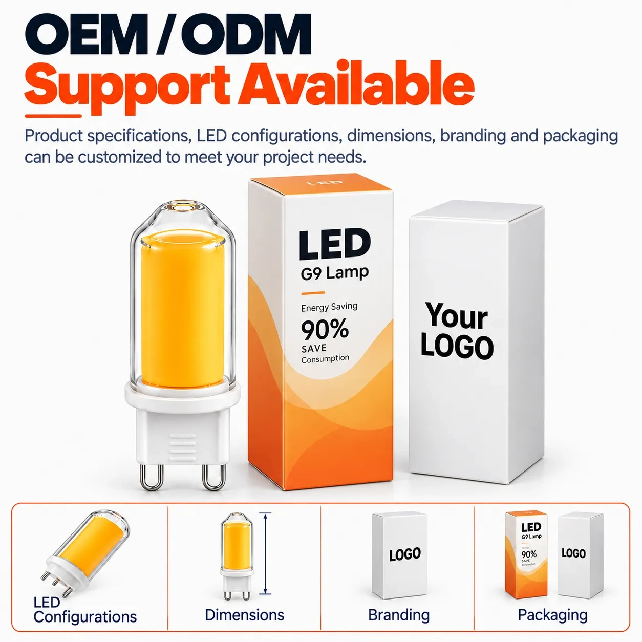 G9 Led Bulb AC 230V 2.2W COB – G9-D03,MY SHOP,G9 Led Bulb AC 230V 2.2W COB – G9-D03