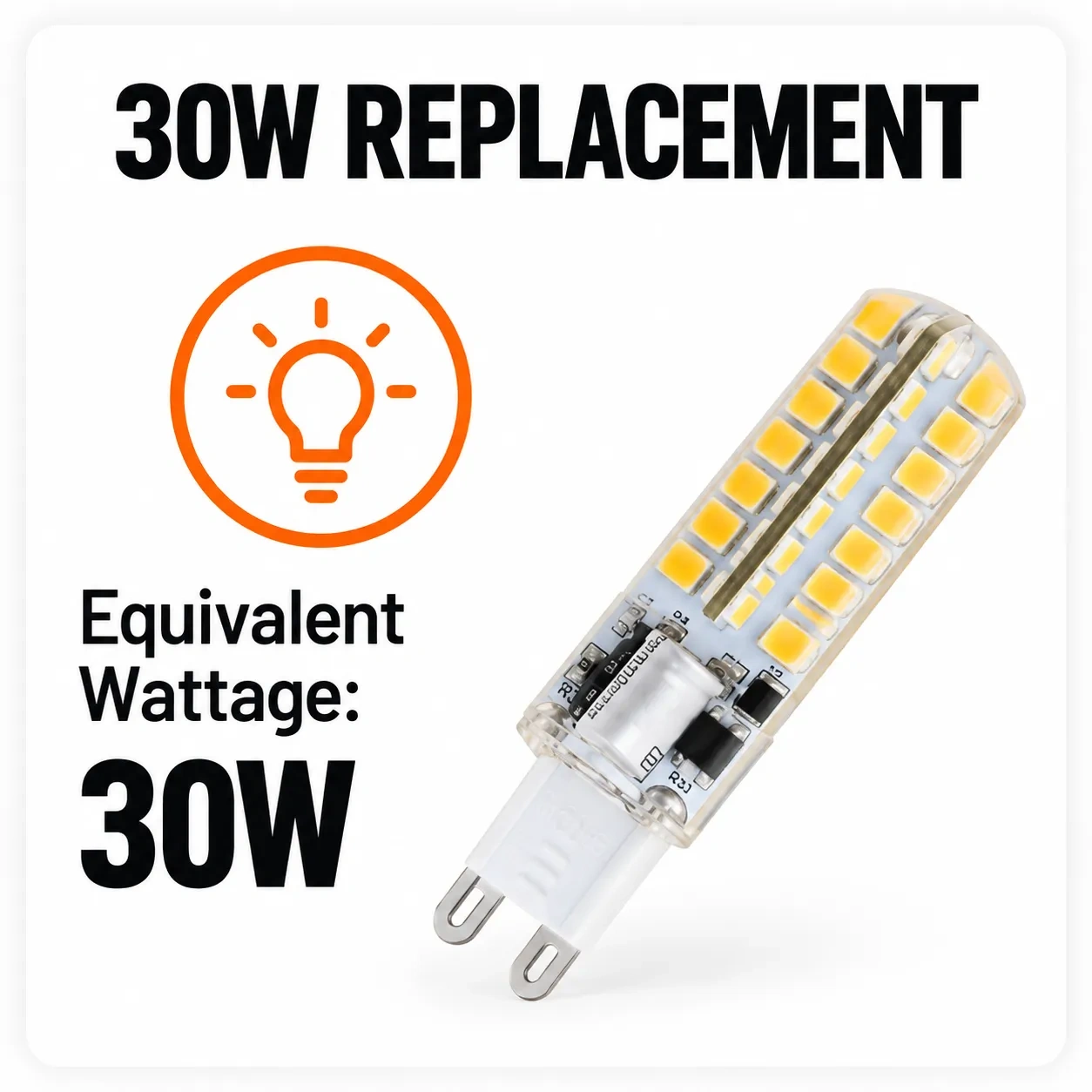 G9 Led Bulb AC 230V 3W Dimmable – G9-64LED,MY SHOP,G9 Led Bulb AC 230V 3W Dimmable – G9-64LED