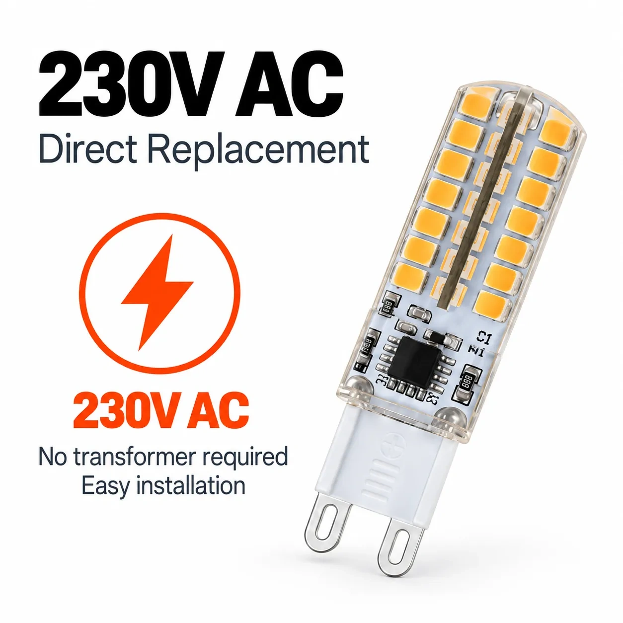 G9 Led Bulb AC 230V 3W Dimmable – G9-64LED,MY SHOP,G9 Led Bulb AC 230V 3W Dimmable – G9-64LED