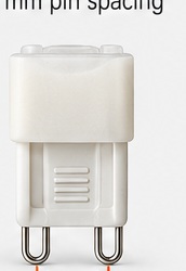 G9 loop-pin LED base close-up