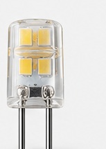 G4 bi-pin LED base close-up