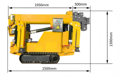 CE Certified Mini Crawler Spider Crane 1.5 Ton Telescopic Boom Hydraulic Electric/Diesel 6.5m Lifting Height High Efficiency Yuchai,MY SHOP,CE Certified Mini Crawler Spider Crane 1.5 Ton Telescopic Boom Hydraulic Electric/Diesel 6.5m Lifting Height High Efficiency Yuchai