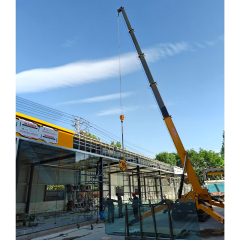 Crawler Spider Crane With Glass Vacuum Suction Cup Lifter 3T for Glass Installation,MY SHOP,Crawler Spider Crane With Glass Vacuum Suction Cup Lifter 3T for Glass Installation