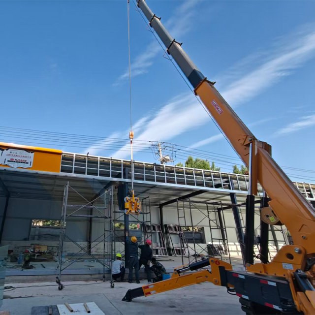 Crawler Spider Crane With Glass Vacuum Suction Cup Lifter 3T for Glass Installation,MY SHOP,Crawler Spider Crane With Glass Vacuum Suction Cup Lifter 3T for Glass Installation