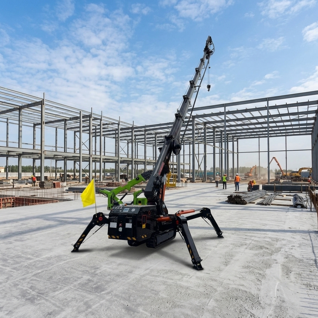 Crawler Spider Crane With Glass Vacuum Suction Cup Lifter 3T for Glass Installation,MY SHOP,Crawler Spider Crane With Glass Vacuum Suction Cup Lifter 3T for Glass Installation