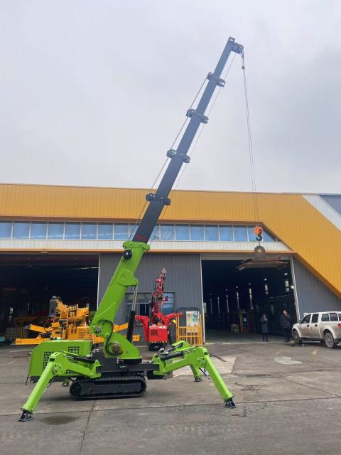 10t Compact Mini Crawler Spider Crane 360° Telescopic Boom 15m Lift With Fly Jib Dual Power Diesel Electric,MY SHOP,10t Compact Mini Crawler Spider Crane 360° Telescopic Boom 15m Lift With Fly Jib Dual Power Diesel Electric