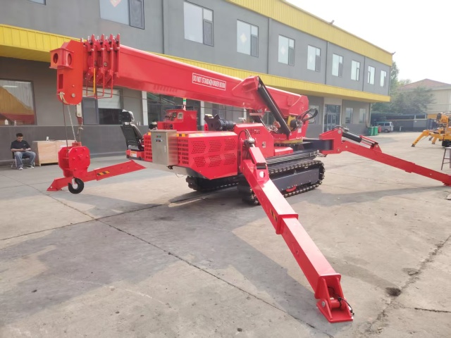 Mini Crawler Spider Crane 8T Diesel Hydraulic Telescopic Boom Remote Control with Outriggers for Narrow Space Lifting,MY SHOP,Mini Crawler Spider Crane 8T Diesel Hydraulic Telescopic Boom Remote Control with Outriggers for Narrow Space Lifting
