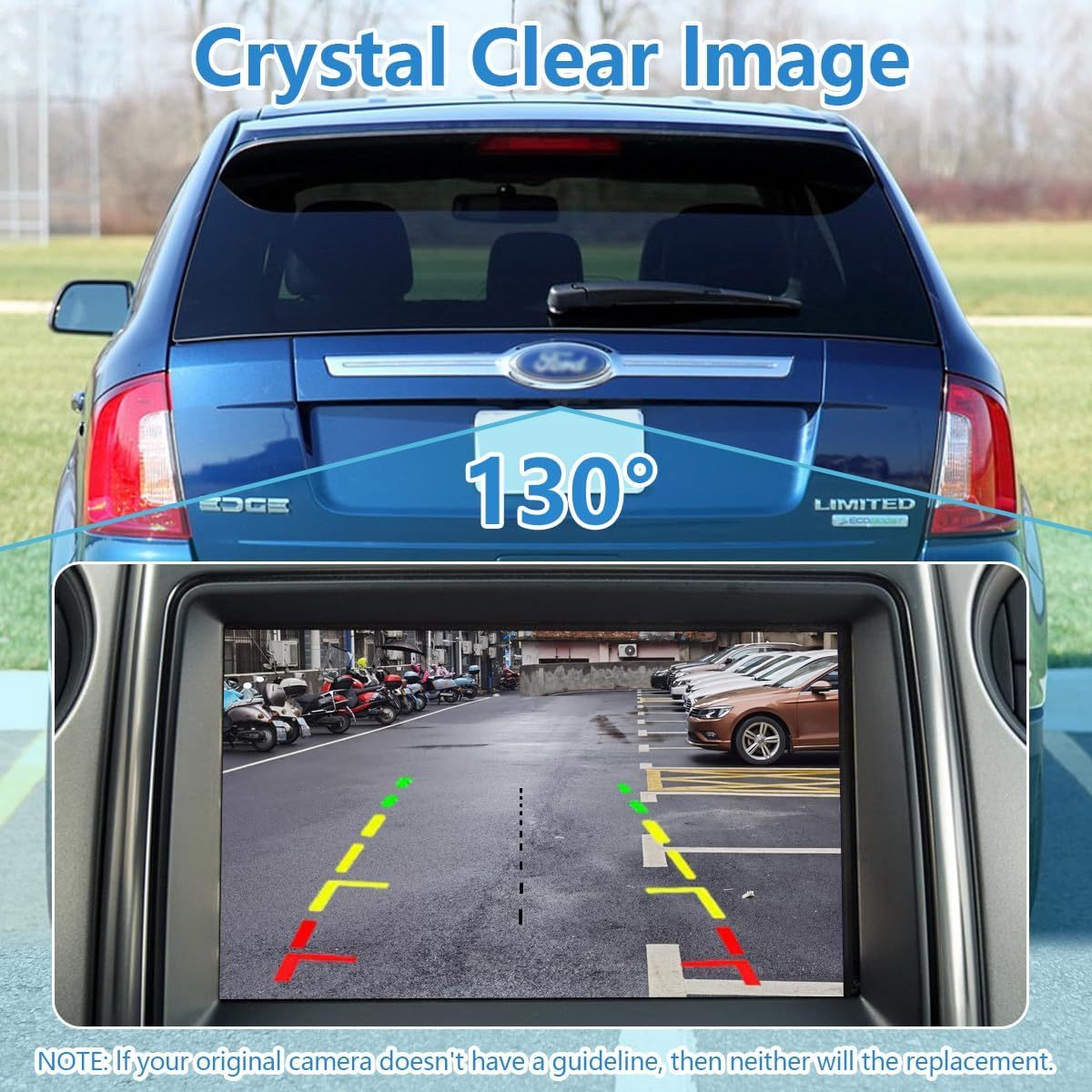OE Backup Camera Compatible with Ford Edge 2011-2015 and Lincoln MKX 2011-2013 | Rear View Reverse Park Assist Camera | Replaces BT4Z-19G490-B, DT4Z-19G490-A, DT4T-19G490-AB, ET4Z-19G490-A