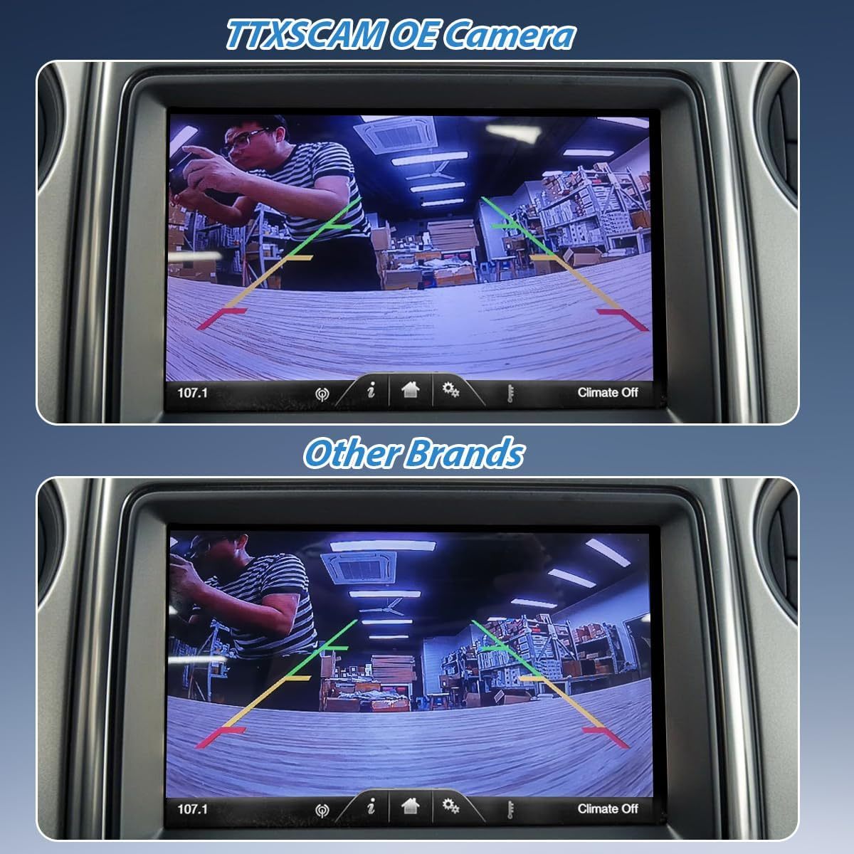 OE Backup Camera Compatible with Ford F150 2010-2014, Ford Mustang 2015-2020, Lincoln MKC 2015-2019, Rear View Reverse Park Assist Camera Replaces AL3Z-19G490-A, BL3Z-19G490-B, CL3Z-19G490-B