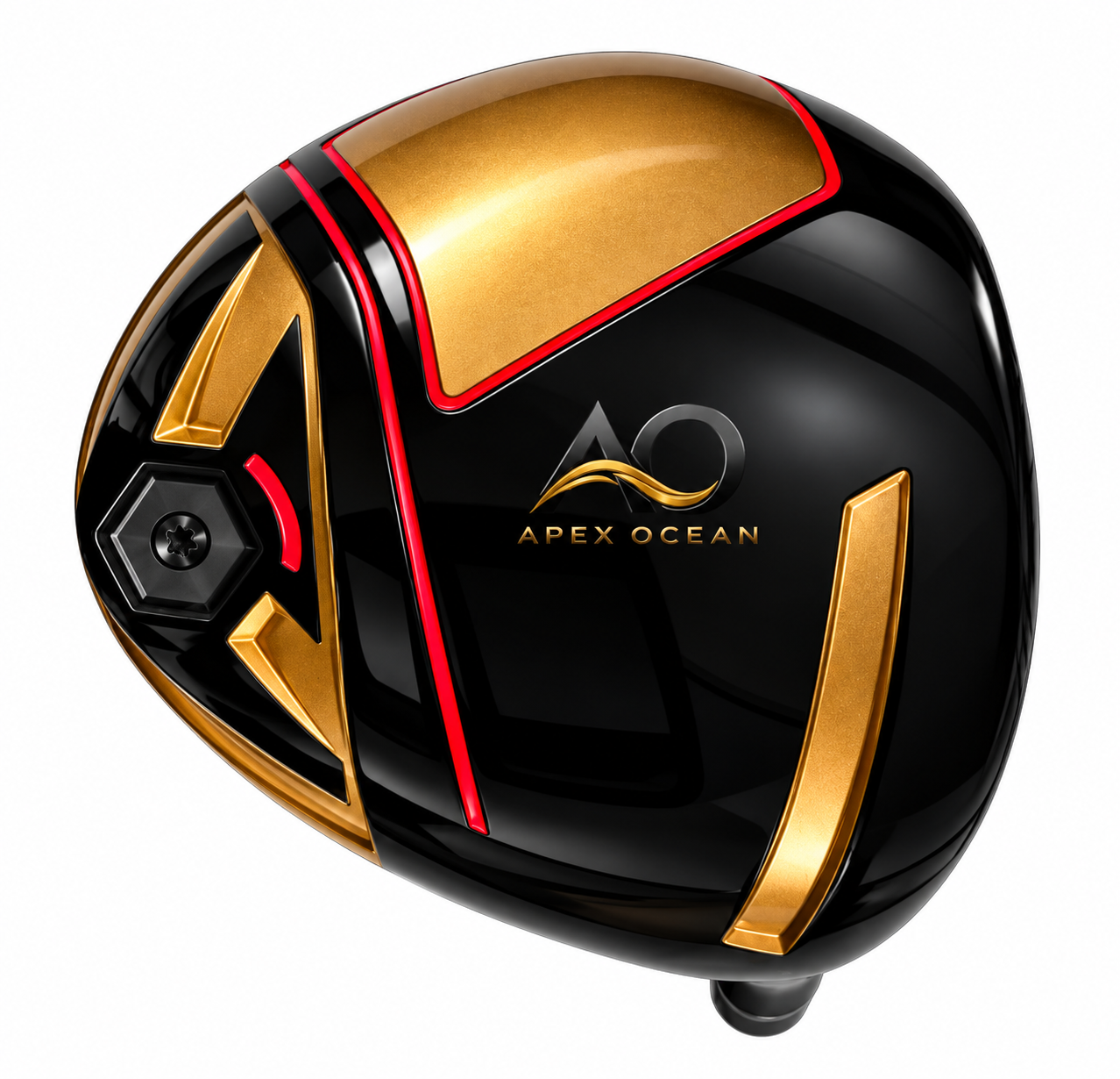 Custom Black & Gold Golf Driver Head, APEX OCEAN,Custom Black & Gold Golf Driver Head
