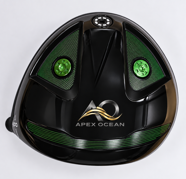 Custom Black & Green Golf Driver Head, APEX OCEAN,Custom Black & Green Golf Driver Head