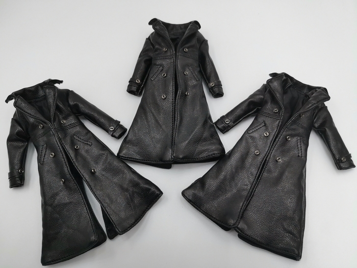 Joker black leather windbreaker